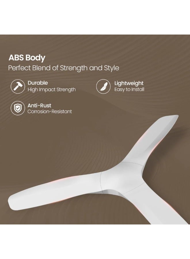Crompton Silent Pro Fluido Wave 1 Star 1200 mm 3 Blade Ceiling Fan (2X Silent Operation | Snow White | Pack of 1) - Image 5